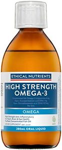 Ethical Nutrients High Strength Omega-3 Liquid - Fish Oil for Heart & Eye Health, Supports Cognitive Function - Fresh Mint Flavoured - 280mL