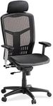 Lorell 60324 High Back Chair, Mesh, 28-1/2-Inch x 28-1/2-Inch x 51-Inch , Black