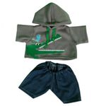 10"/25cm - Crocodile Hoodie & Jeans - Teddy Bear Clothes Outfit -BEAR NOT INCLUDED