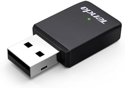 Tenda AX900 Wi-FI 6 Dongle Wi-FI - Adaptateur USB sans Fil à Double Bande pour PC/Bureau/Laptop - Mini Taille - Plug & Play - USB2.0 - Soft AP Mode - Supporte Windows 7/10/11/Linux 3.10+/UOS(U11)