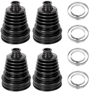 aleawol 4 Pcs CV Boot Kit, Silicone Universal Stretch CV Boot Kit with Clamps Split Universal Driveshaft Joint CV Boot Kit CV Boot Cover Durable CV Joint Boot Kit for Cars