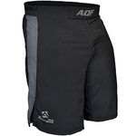 AQF Combat MMA Shorts UFC Cage Fighting Grappling Kick Boxing Gym Short 4-Way Stretch Moisture Wicking Training Shorts, Black, S