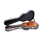 Crossrock Ukulele Hard Case, fits Baritone Ukulele, Super Lightweight ABS Molded, in Black (CRA860BUBK)