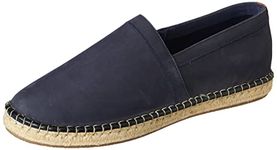 Hush Puppies Mens Espadrille Nubuck Blue Sneaker - 8 UK (8539021)