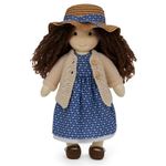 BlissfulPixie Handmade Waldorf Doll- Basia 12" for Over 3 Year Old, Soft Girl Rag Doll with Cute Stuffed Plush, Ideal First Doll for Babies & Toddlers