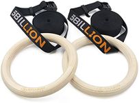 Wooden Gymnastic Rings 1.1",5BILLIO