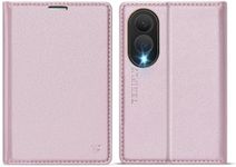 Tenifly for Samsung Galaxy Z Fold 8 Case Wallet with Card Holder Rose Gold