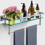 Bathroom Glass Shelf Towel Rack She