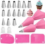 22pcs Piping Bags and Tips set,2 Re