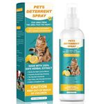 Boxmom Cat Deterrent Spray 200ML, Cat Repellent Spray – Natural Cat Training Spray for Indoor & Outdoor Use, No Trace Formula to Protect Furniture & Garden - New Formula