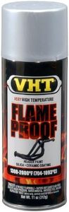 VHT Paint, Flameproof Coating, High-Temperature, Flat, Silver, 11 oz., Aerosol Spray Can, Each