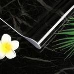 Oxdigi Marble Contact Paper 24 x 196 inches Self Adhesive Peel & Stick Wallpaper for Kitchen Countertop Cabinet Furniture Waterproof PVC Removable Black