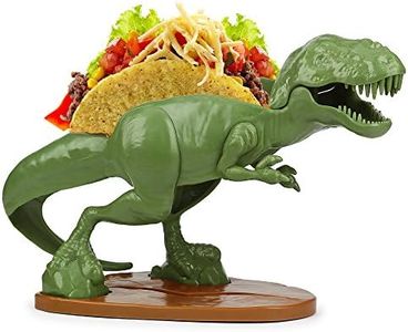 Barbuzzo Tacosaurus Rex Taco Holder - T-Rex Dinosaur Taco Stand Holds 2 Tacos, Novelty Taco Holder