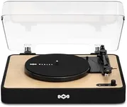 House of Marley Revolution Wireless Turntable - Bluetooth Record Player, 3-Speed Sustainably Made Vinyl Player, Easy Set Up Home Turntables for Vinyl Records with Dust Cover