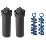 Rain Bird 5000 Series Rotor Sprinkler Head – 5004-PC Model | Adjustable Pattern 40°–360° | 26–38 ft Spray Distance | Reliable Pop-up Lawn Irrigation Sprinkler | Water-Efficient, Heavy Duty (2 Pack)