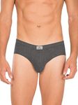 Jockey Men's Cotton Briefs (Pack of 3) (8035-0310-ASSTD Charcoal Melange M_Charcoal Melange_M)