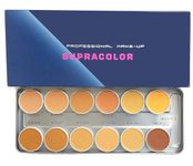 Jarsvoy Makeup Cover & Conceal Supra Base Palette Water & Sweat Proof, Long Lasting Dewy Finish Color, Concealer & Full Coverage Foundation 12 Shades (12 In 1) Cream Form, All Skin Type