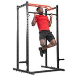 Sunny Health & Fitness Pull Up Bar Attachment for Power Racks and Cages - SF-XFA001, Black