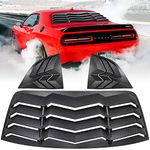 E-cowlboy Rear and Side Window Louvers Sun Shade Cover in GT Lambo Style for 2008-2021 Dodge Challenger