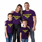 Gazelle Active Feel Good Vacation Mode On Family Printed Round Neck Purple Cotton T-ShirtGirl12-14yrs