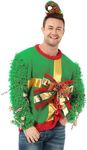 U LOOK UGLY TODAY Unisex Men's LED Christmas Jumper Light Up Novelty Rudolph Santa Reindeer Snowflakes Knitted Xmas Tree Ladies Sweater XL