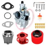 FVRITO Upgrade VM22 Carburetor Kit for Predator 212 196cc 224cc Non Hemi Coleman Mini Bike CT200U BT200X B200R KT196 Go Kart Baja Massimo MB200 GX160 GX200 Clone Engine Performance Parts w/Main Jets