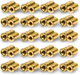 Silginnes Pool Cover Anchors Concrete and Pavers Deck 20 Pack - Universal Size Fits 3/4" Hole - Best for Pool Safety Cover Installation - Durable Brass Pool Cover Anchors and Head Screw Bolts