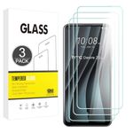 E-Hamii [3 Pack] 9H Tempered Shatterproof Glass Compatible with HTC Desire 20 Pro,[HD Crystal Clear]0.33mm Screen Protector for HTC Desire 20 Pro