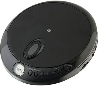 GPX PC301B Portable CD Player with Stereo Earbuds and Anti-Skip Protection (PC301B),Black, Single