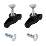 ZLKSKER Lawn Mower Handle Knobs Nut Bolt (4 Bolts & 2 Handles), Universal Wing Handle knob, T-Handle Bolt for Snow Blower