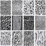 12 Pieces Leopard Stencils Animal Print Stencils Snakeskin Stencil Cheetah Print Stencils Reusable Painting Template Leopard Stencil for Bleaching Shirts Baking DIY Crafts Wall (5.9 x 8.3 Inch)