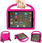 TrendGate Case for New iPad 9.7 Inch 2018/2017 iPad 6th/5th Generation-Lightweight Shockproof Kids iPad Cover with Handle and Kickstand for iPad Air/iPad Air 2/iPad Pro 9.7 Inch Tablet - Pink