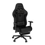 Anda Seat Jungle 2 Gaming Chair for Adults - Medium Reclining Video Game Chairs, PVC Leather Ergonomic Office Chair, Heavy Duty Neck & Back Lumbar Support, Luxury Black Computer Chairs for Home & Work