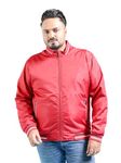 Hardsoda Men's Puffer Jacket (0323-HSJKT10-02_Red_4XL)