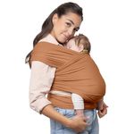 Boba Wrap Baby Carrier - Original Stretchy Infant Sling, Perfect for Newborn Babies and Children up to 35 lbs (Fox)