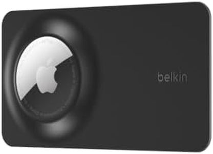 Belkin Apple AirTag Secure Wallet Insert - Thin Wallet Holder - Ultra Slim & Flexible Credit Card Size Insert for Purse, Handbag, Pocket, Backpack - Accessories for Apple AirTag - Black