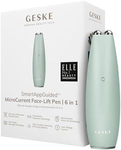 GESKE | Penna per lifting facciale a microcorrente SmartAppGuided™ | 6 in 1 | Strumenti per la cura della pelle | Dispositivo anti-età per il viso | Lifting facciale | Pelle giovane senza rughe