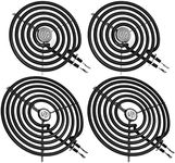 4 Pack ERS30M1 ERS30M2 Electric Stove Burner - Replacement for GE Hotpoint Kenmore,electric Range stove burner element replacement 6"and 8" - replaces WB30M1 and WB30M2 ge Stove Electric Burner