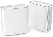 ASUS ZenWiFi XD6S Whole Home Mesh WiFi 6 System AX5400 (2 Pack White) Coverage up to 500 m² (4+ Rooms), Simple Setup, Network Security