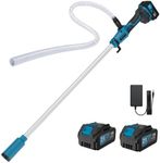 ALDERVIC Cordless Stick Water Pump, 720 GPH Water Transfer Pump with 32 FT Max Head, Portable Utility Drain Pump with Two 4.0Ah Batteries for Pool, Garden Irrigation, Aquarium, Pond & Outdoor Drainage