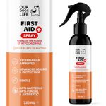 DogsLife First Aid Pet Antiseptic spray for dogs 250ml - Antibacterial, Antiviral, Antifungal spray for cuts, wounds & itchy skin - Dog First aid