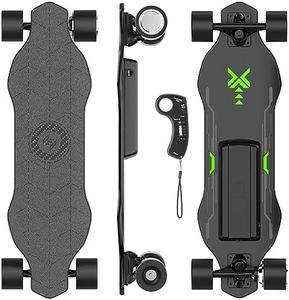 isinwheel V6 Electric Skateboard, 450W Peak Power, 10 Miles Max Range, 12 MPH Top Speed, 8 Layers Maple E-Skateboard with Wireless Remote Control, 3 Speed Adjustment, 264Lbs Max Load