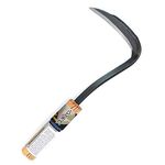 Japanese Weeding Sickle,Very Sharp Edge Quick Work,Weeding Tool Manual Weeder,Sickle Garden Tool for Yard Gardening Tool (Beige-A)