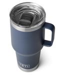 YETI Rambler Travel Mug, Stainless Steel Vacuum Insulated Mug with Stronghold Lid, Navy, 30 oz (887 ml)