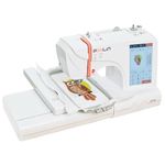 POOLIN Embroidery Machine 4x9.25 Inches Large Embroidery Area, Computerized 7 Inches Large LCD Touchscreen for Beginners, Include Threads Stabilizers Bobbins USB Quick Guide and Instructions