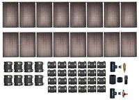 Pool Swimming Pool Oku Solar Absorber Set bis32 M ² Wasserfläche Swimming Pool Heating, Incl. Connection Set Complete
