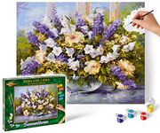 Schipper 609130717 Summer Flowers Paint By Numbers Board