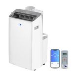 Whynter ARC-1230WN 14,000 BTU Inverter Technology Portable Dual Hose AC Unit, Heater, Dehumidifier, and Fan Up To 600 Square Feet w/ Smart Wifi, White