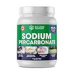 Sodium Percarbonate Powder 99.9% - Eco Living Solutions | All Purpose Bleach Alternative | Chlorine Free Oxygen Bleach For Laundry | Color Safe Bleach | Made in Canada - 1 Kg