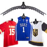 JerseyGenius Adjustable Jersey Display | Shapes to Fit Any Sports Jersey | Jersey Hanger for Wall Display | Sports Display (Single)